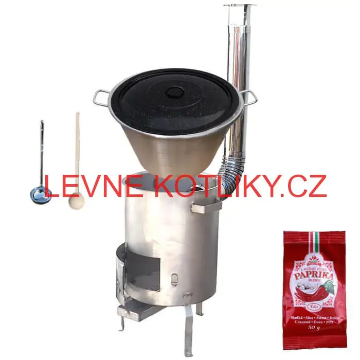 Nerezový kotel 40 L (1,2 mm) + nerezová kotlina (1,5 mm) 45 cm STRONG EXCLUSIVE