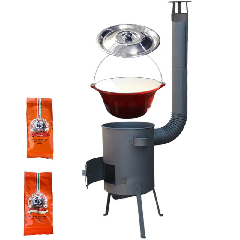 Litinový kotlík se smaltovanou úpravou 22 L + žáruvzdorná kotlina 42 PLUS 600 4 MM + paprikový pepř na guláš - MIX 100 g