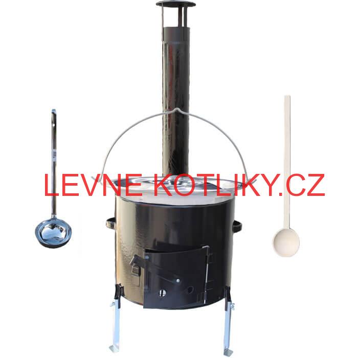 Nerezový kotlík 20 L (1,2 mm) + smaltovaná kotlina 39 Smalt party