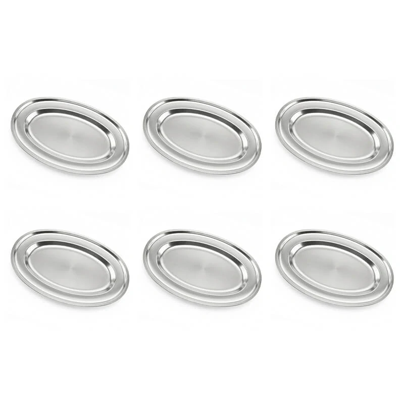 Nerezové podnosy pro catering - set 6 ks (30,5cm) - Servíruj s jistotou a stylem