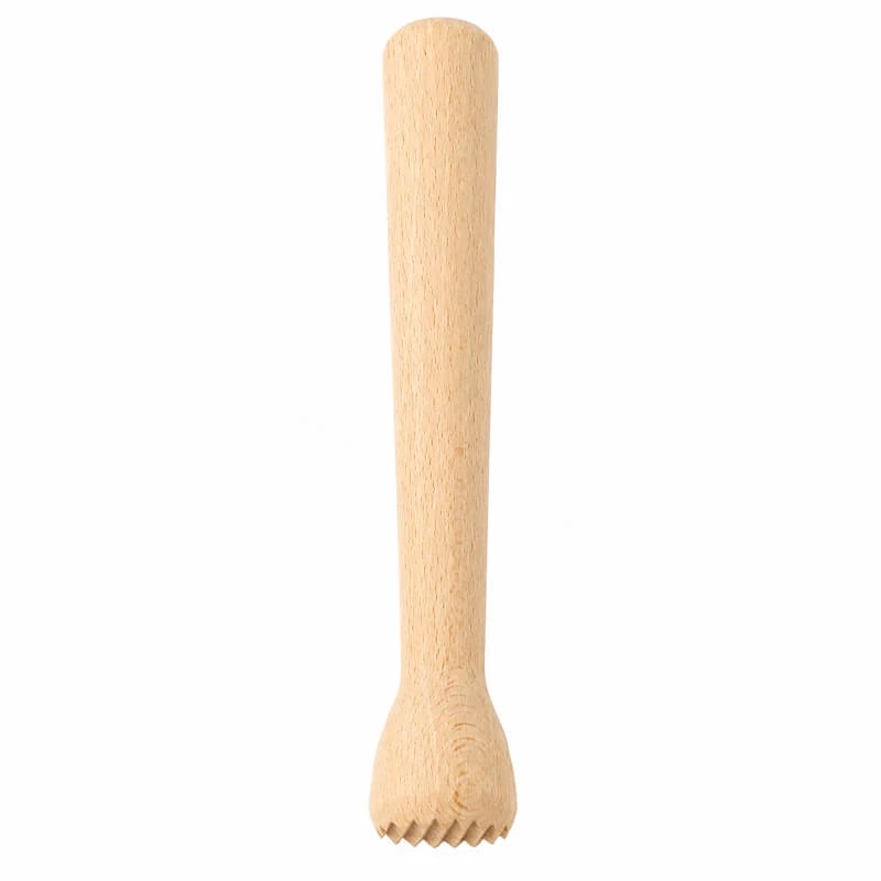 Dřevěný drtič na česnek a bylinky 22 cm