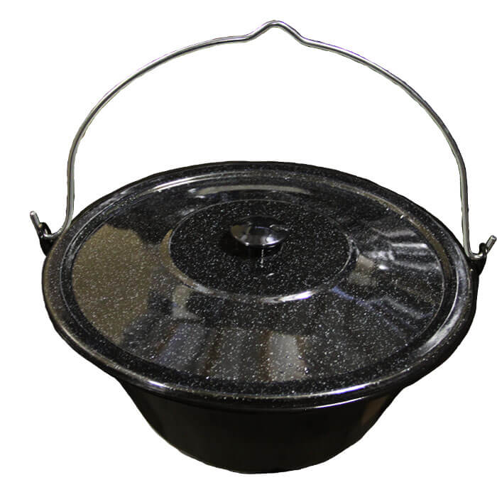 Smaltovaný kotlík 25 L + poklice