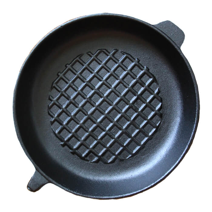 Litinová grilovací pánev s mřížkami 24 cm