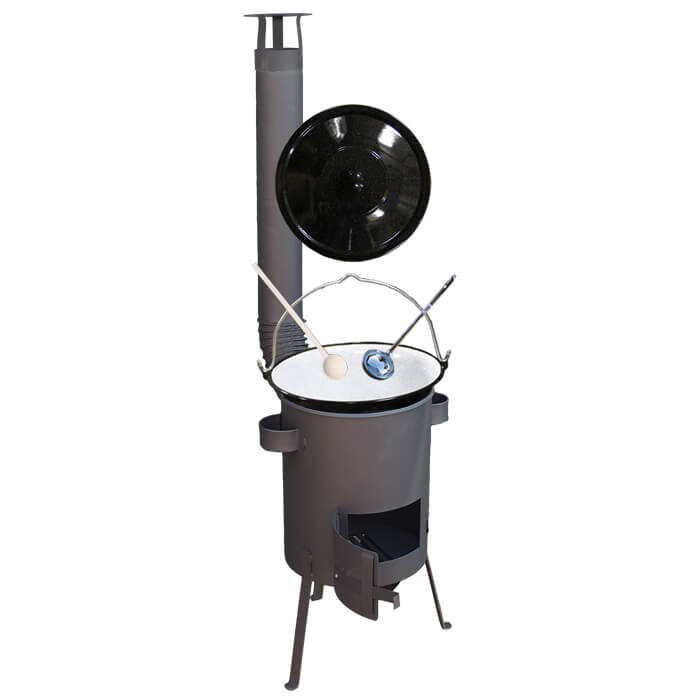 Smaltovaný kotlík 25 L + žáruvzdorná kotlina 42 PLUS 600 4 MM