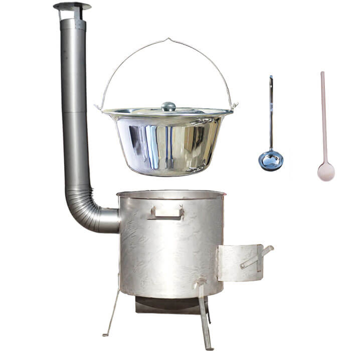 Nerezový kotlík 20 L (1,2 mm) INOX, zesílená vysoká nerezová kotlina 42 cm KOMFORT