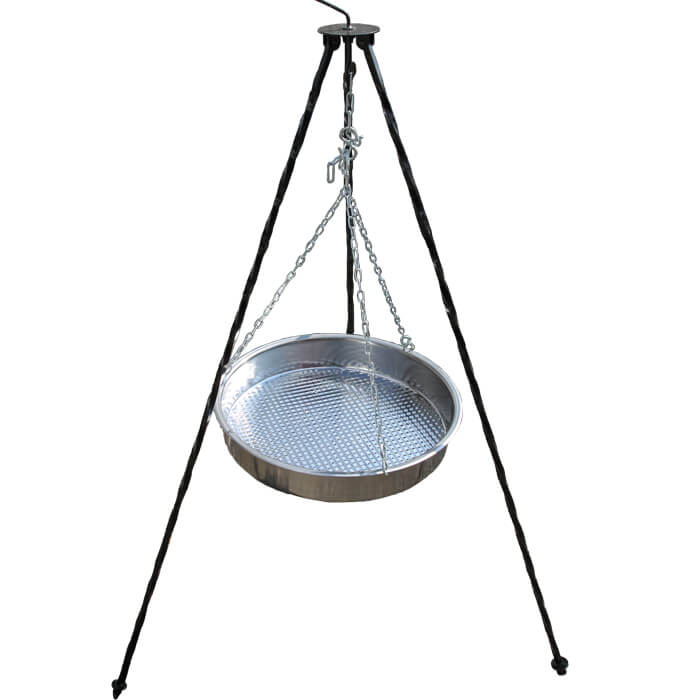 Nerezová pánev s řetízkem 49 cm INOX