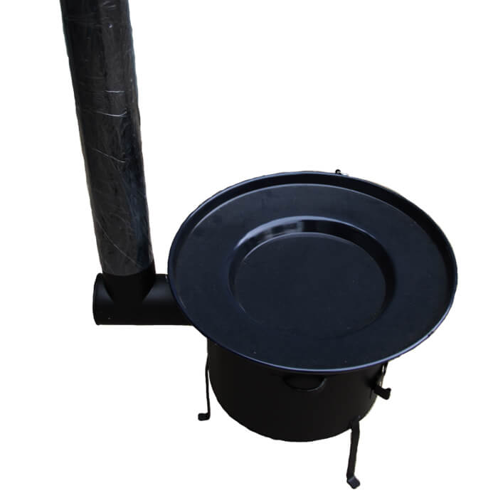 Smaltovaná grilovací pánev s řetízkem 56 cm