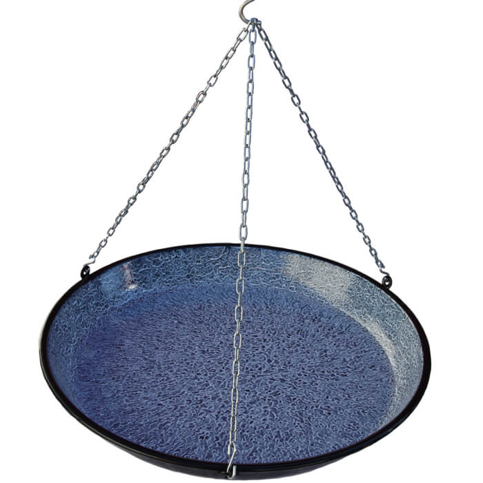 Smaltovaná grilovací pánev s řetízkem 45 cm